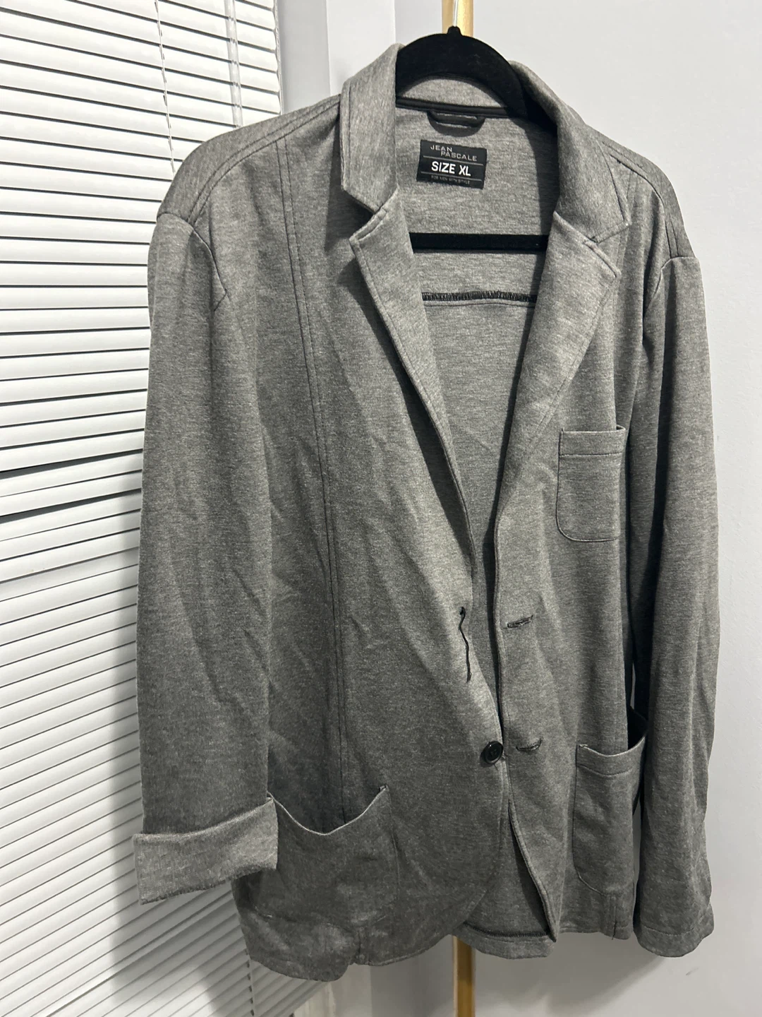 Jean Pascale Grey Casual Blazer - XL