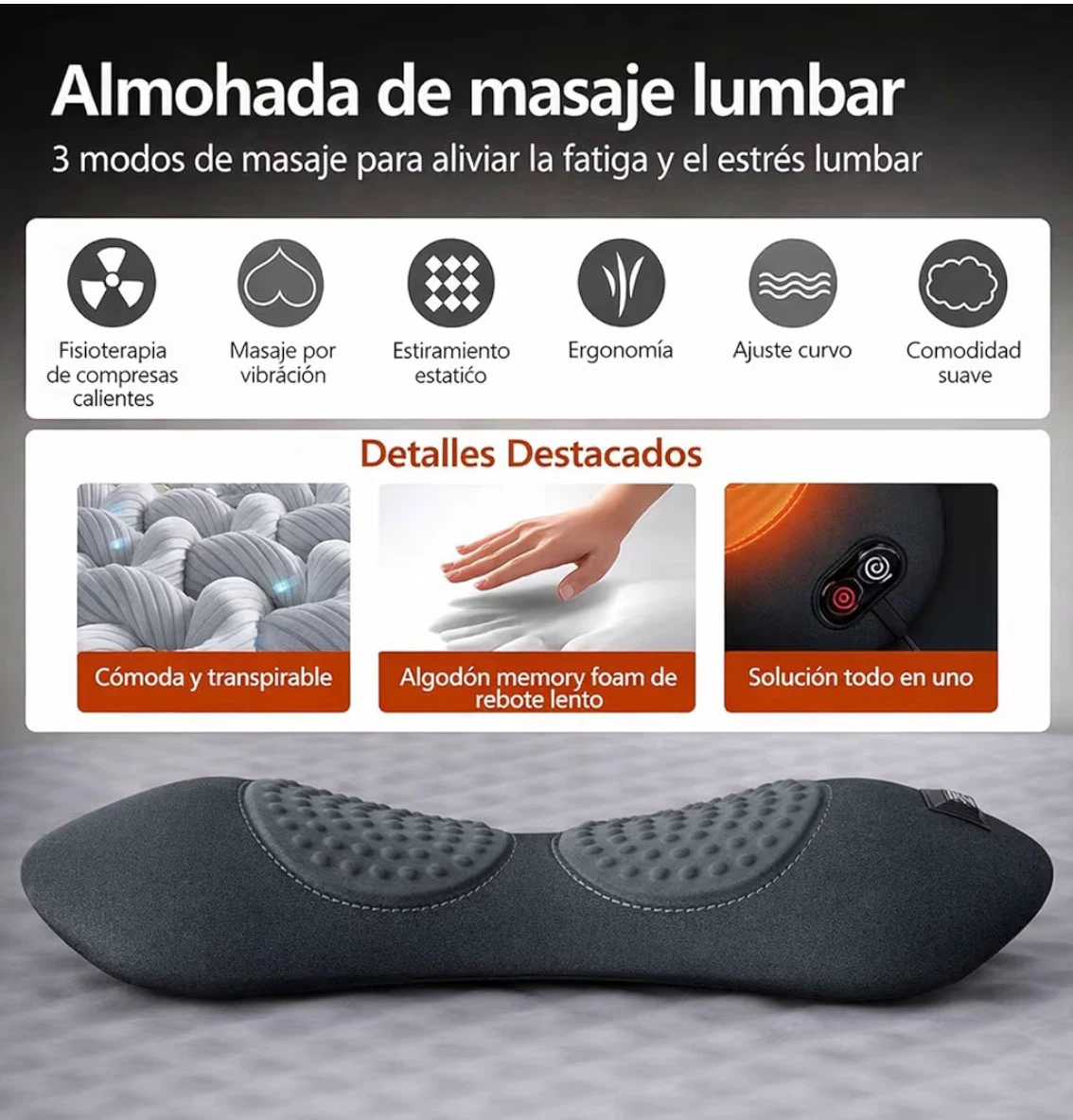 Triple Fusion Electric Lumbar Support Massager - photo 3