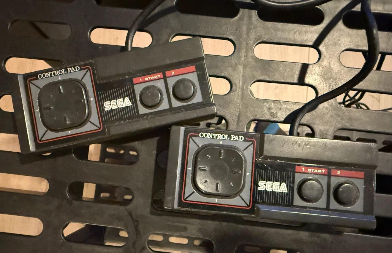 Two Sega Master System Control Pads