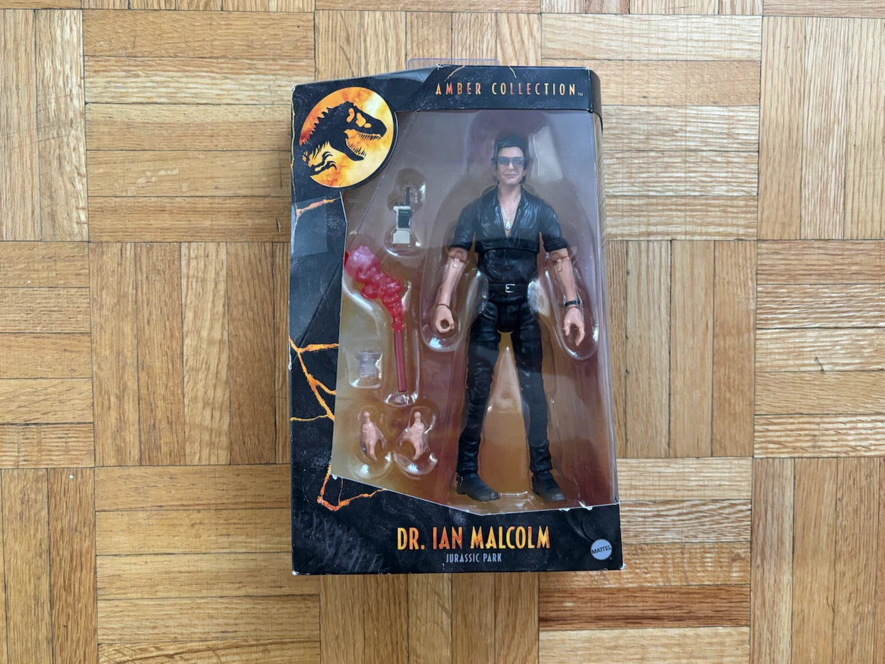 Mattel Jurassic Park Amber Collection Dr. Ian Malcolm Figure