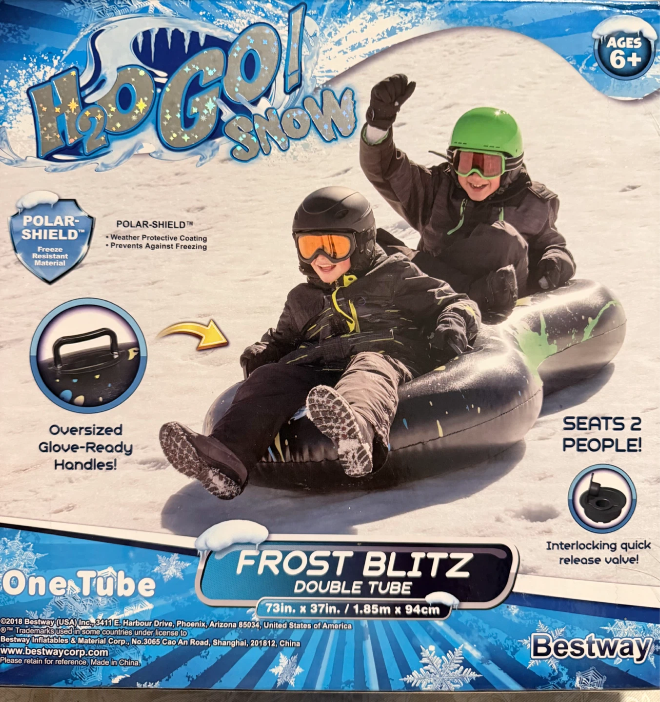 NEW • Bestway H2OGO! Snow Frost Blitz Double Tube