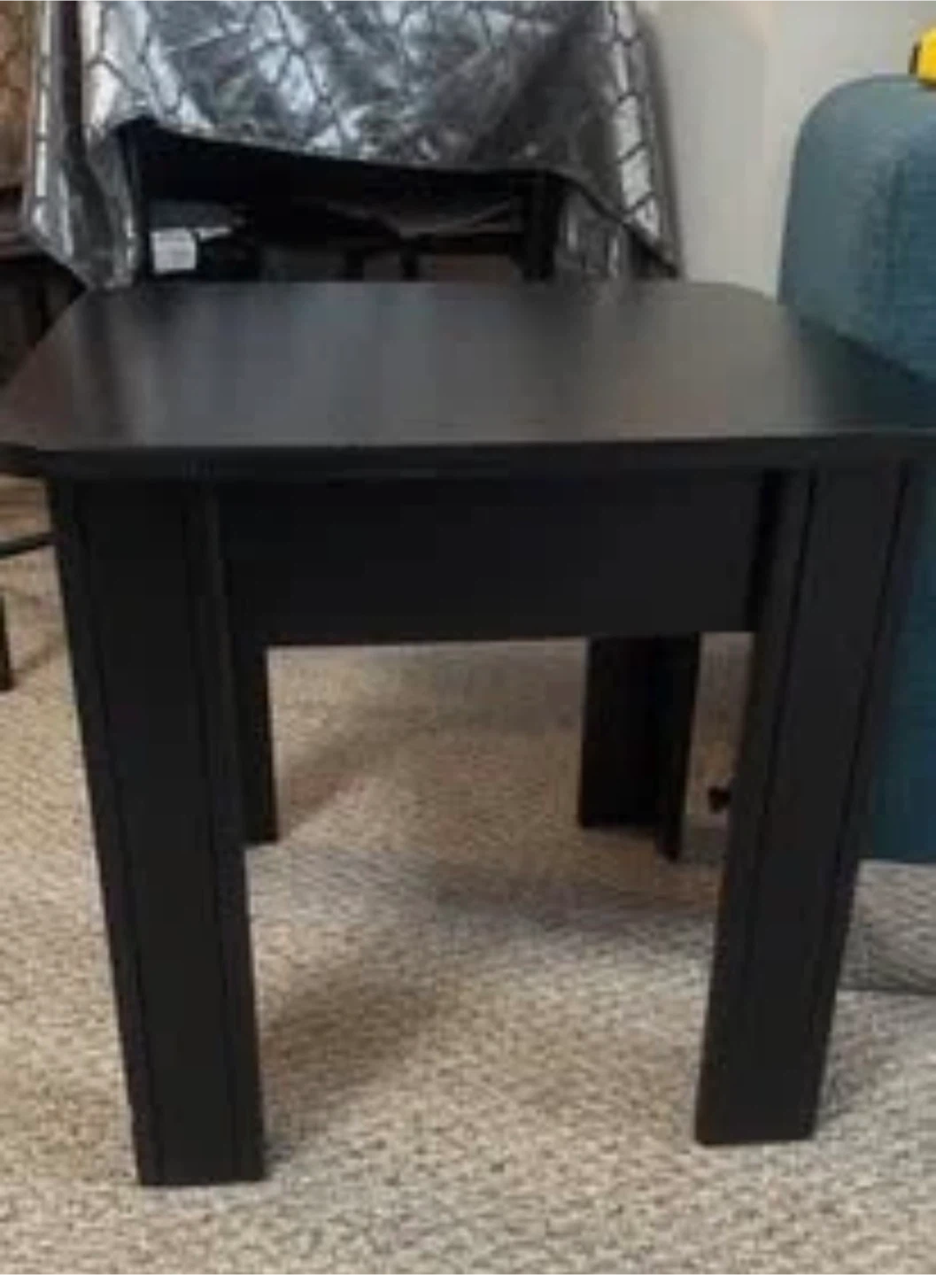 Black square side table X 2