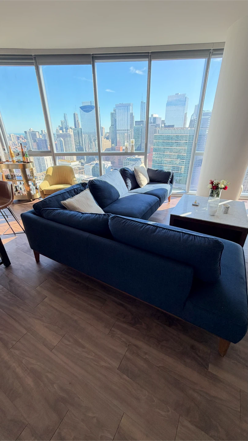 Blue sectional sofa - photo 2
