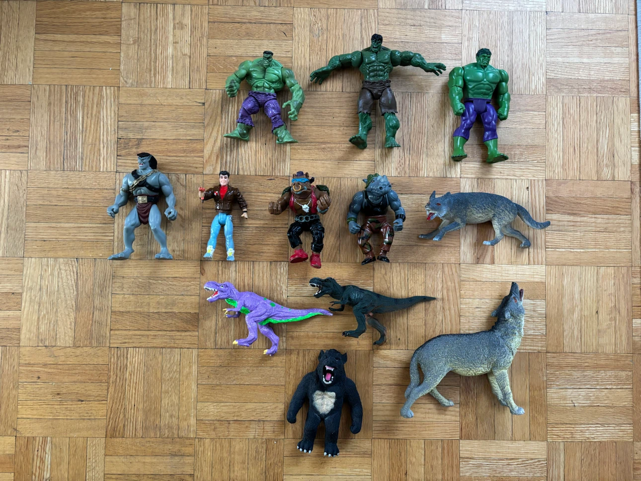 Assorted Action Figures and Animal Figurines