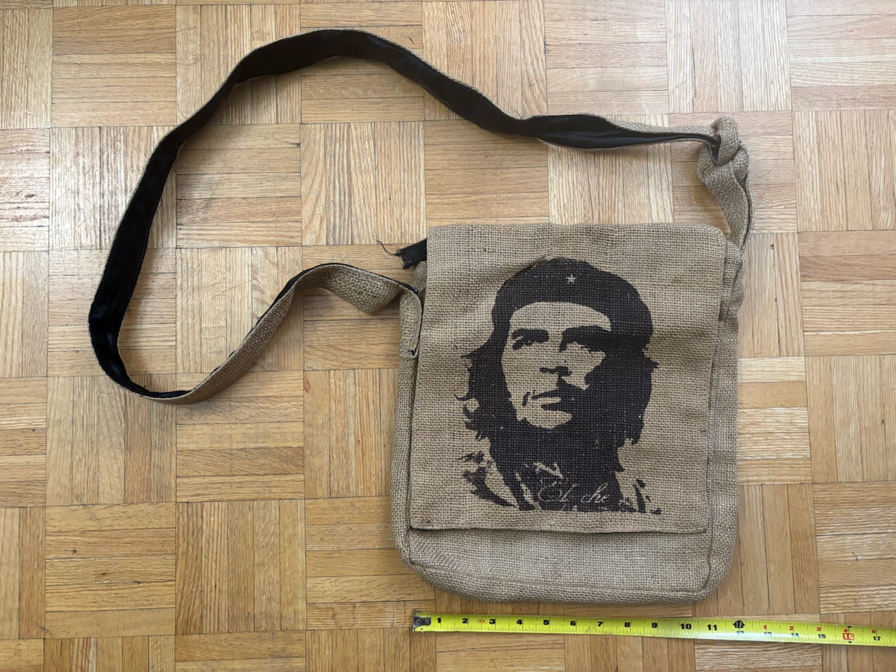 Che Guevara Burlap Crossbody Bag - photo 3