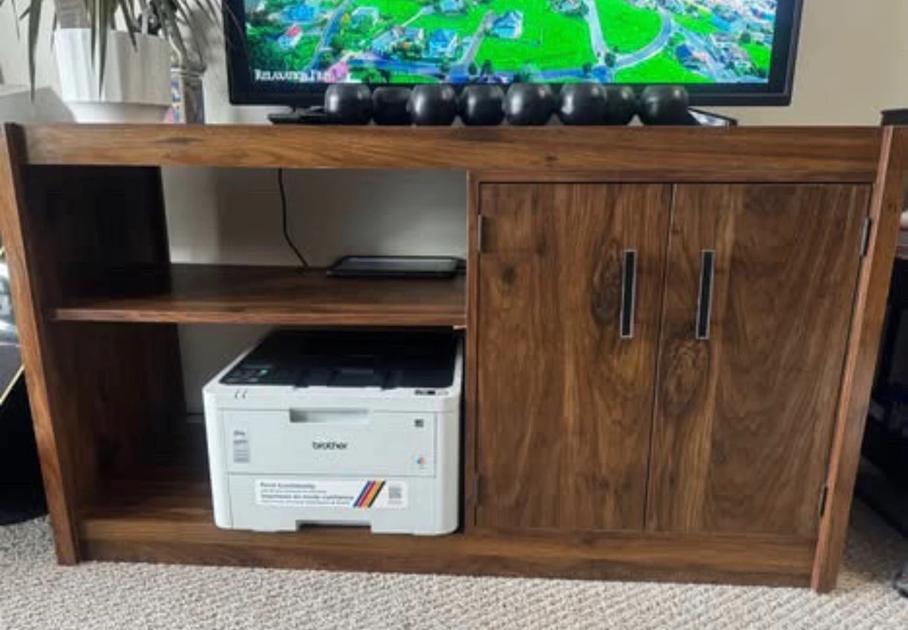 Wood TV stand