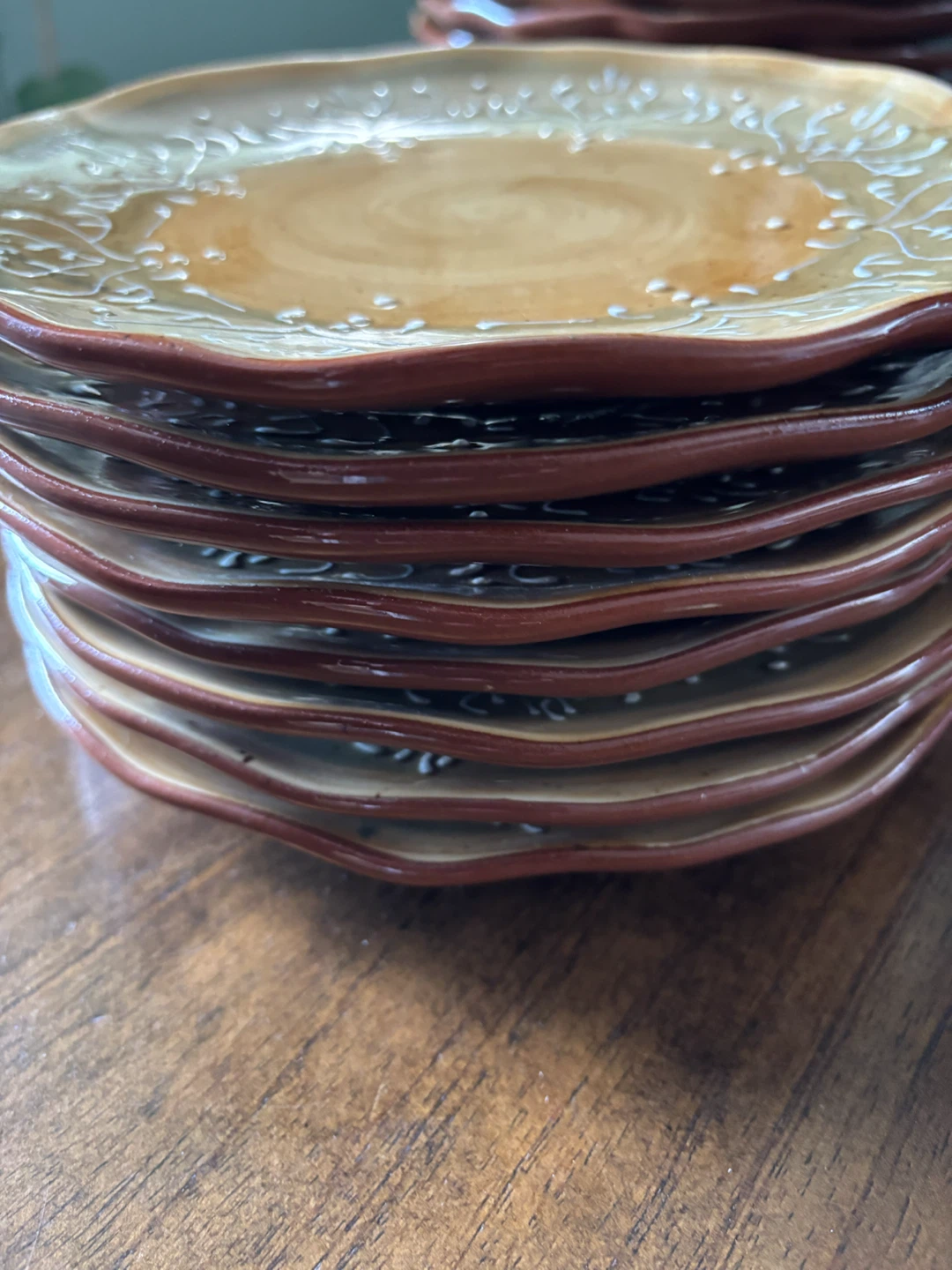 Set of 8 Decorative Ceramic Dinner Plates - photo 2