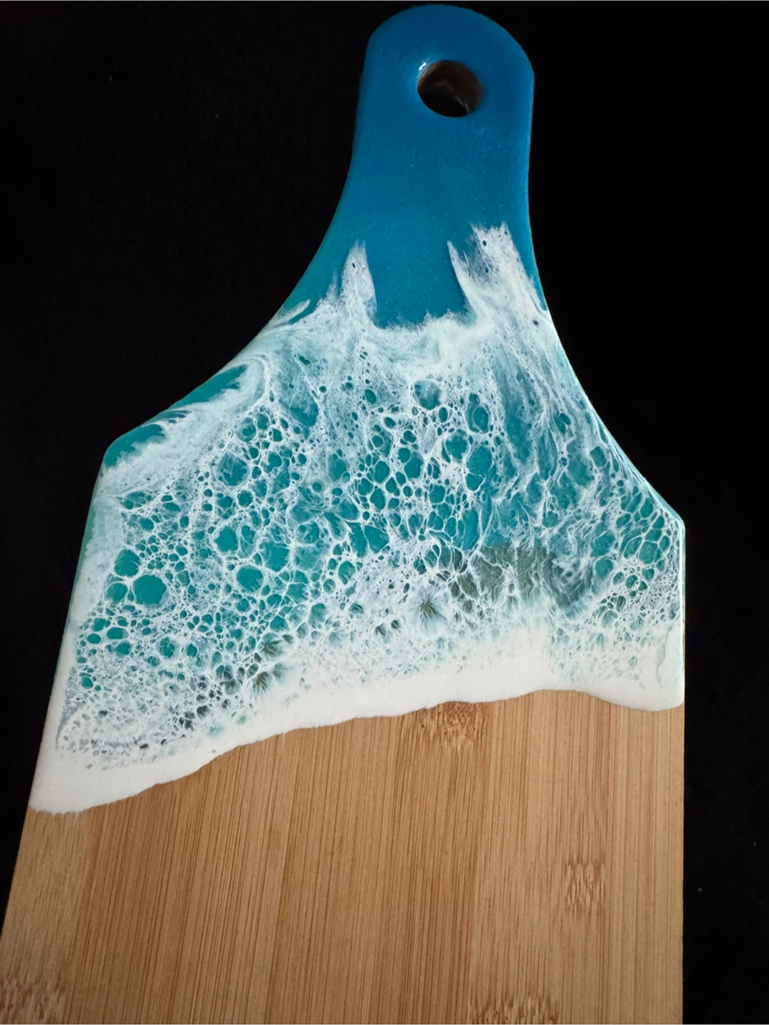 Bamboo Serving Board with Resin Art - photo 3