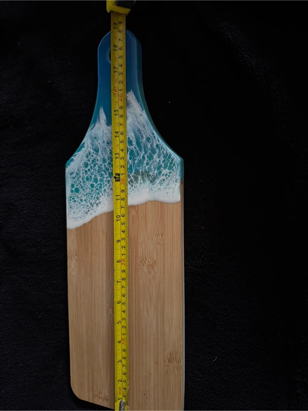 Bamboo Serving Board with Resin Art - photo 4