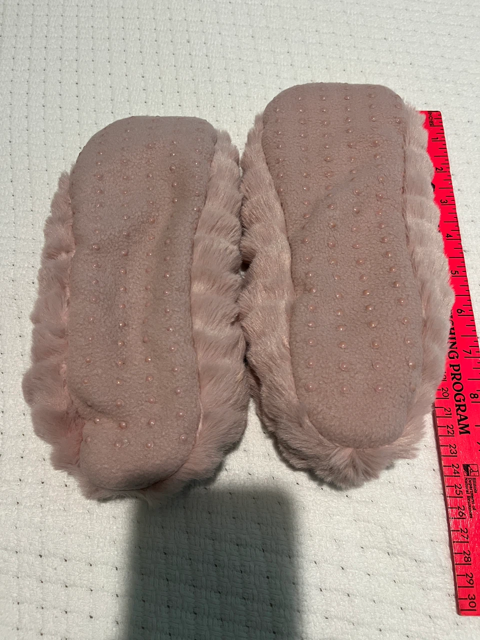 Soft Faux Fur Pink Slippers-size 8 - photo 2