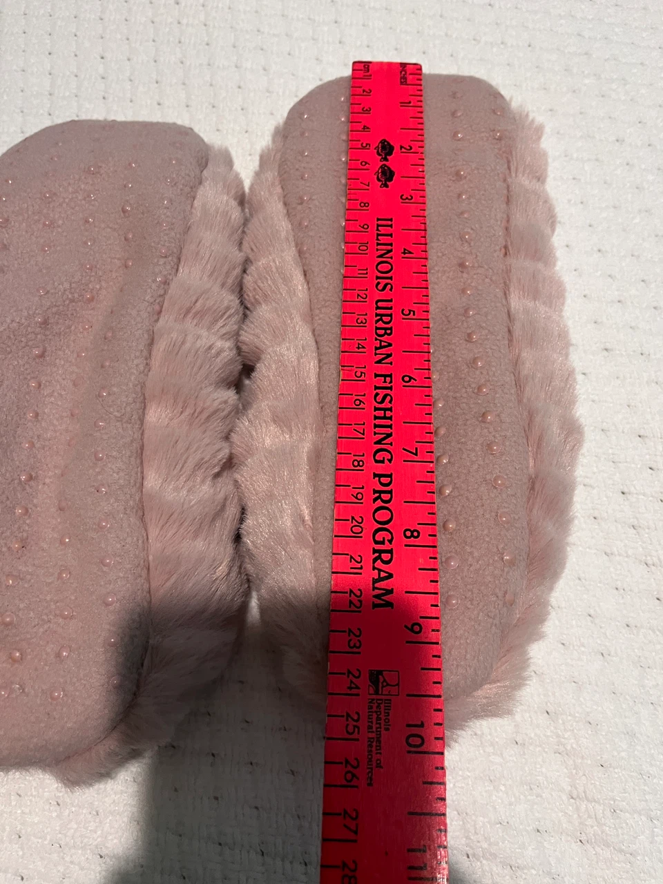 Soft Faux Fur Pink Slippers-size 8 - photo 3