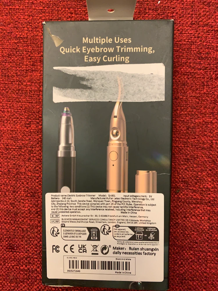 Electric Eyebrow Trimmer and Eyelash Curler - photo 2