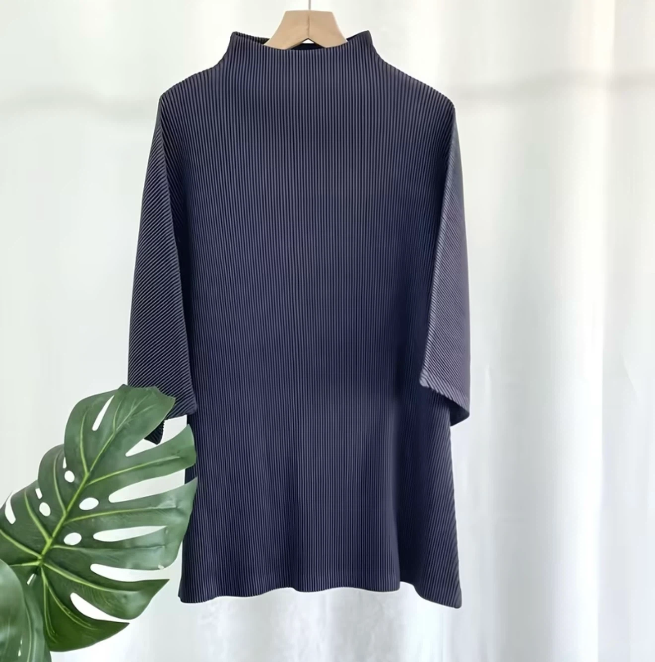 Issey Miyake Pleats Greyish Purplish Top