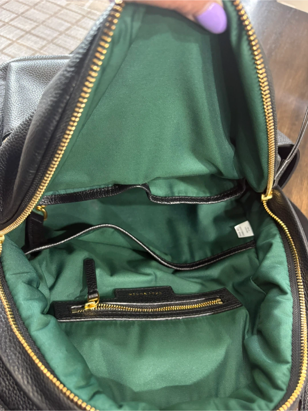 Tory Burch Black Leather Backpack $225.00 - photo 3
