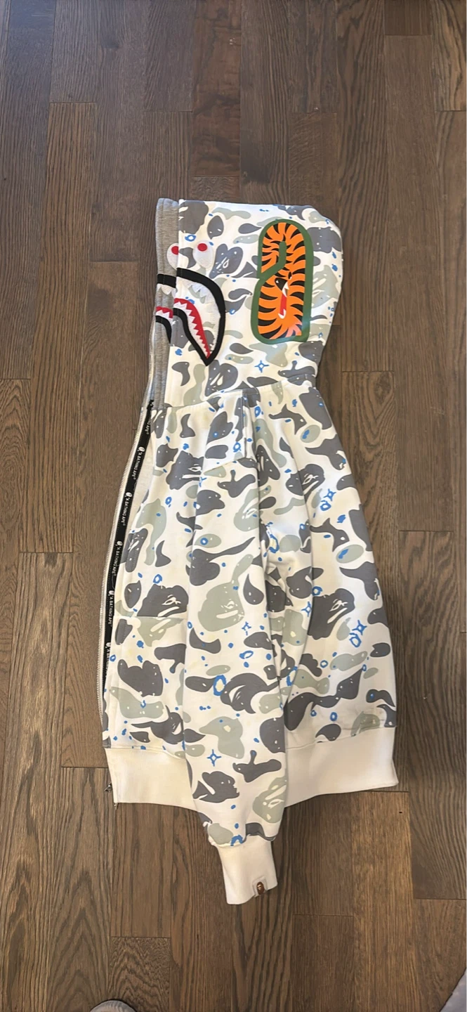 A Bathing Ape x MCM Shark Hoodie