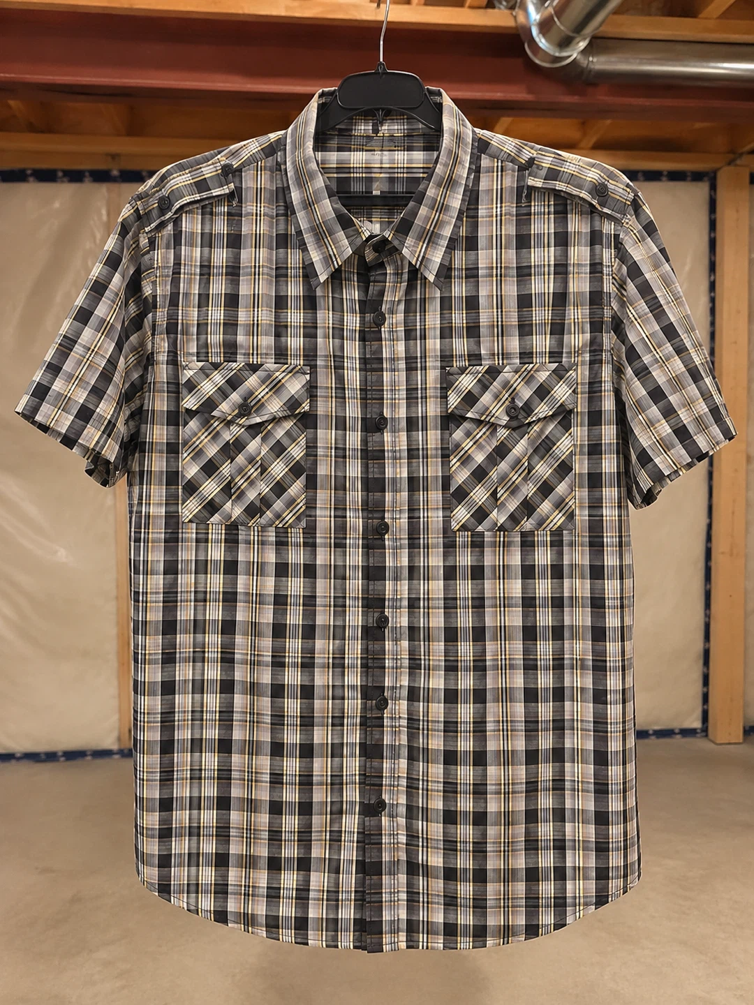 Xl Mens Plaid Short Sleeve Shirt