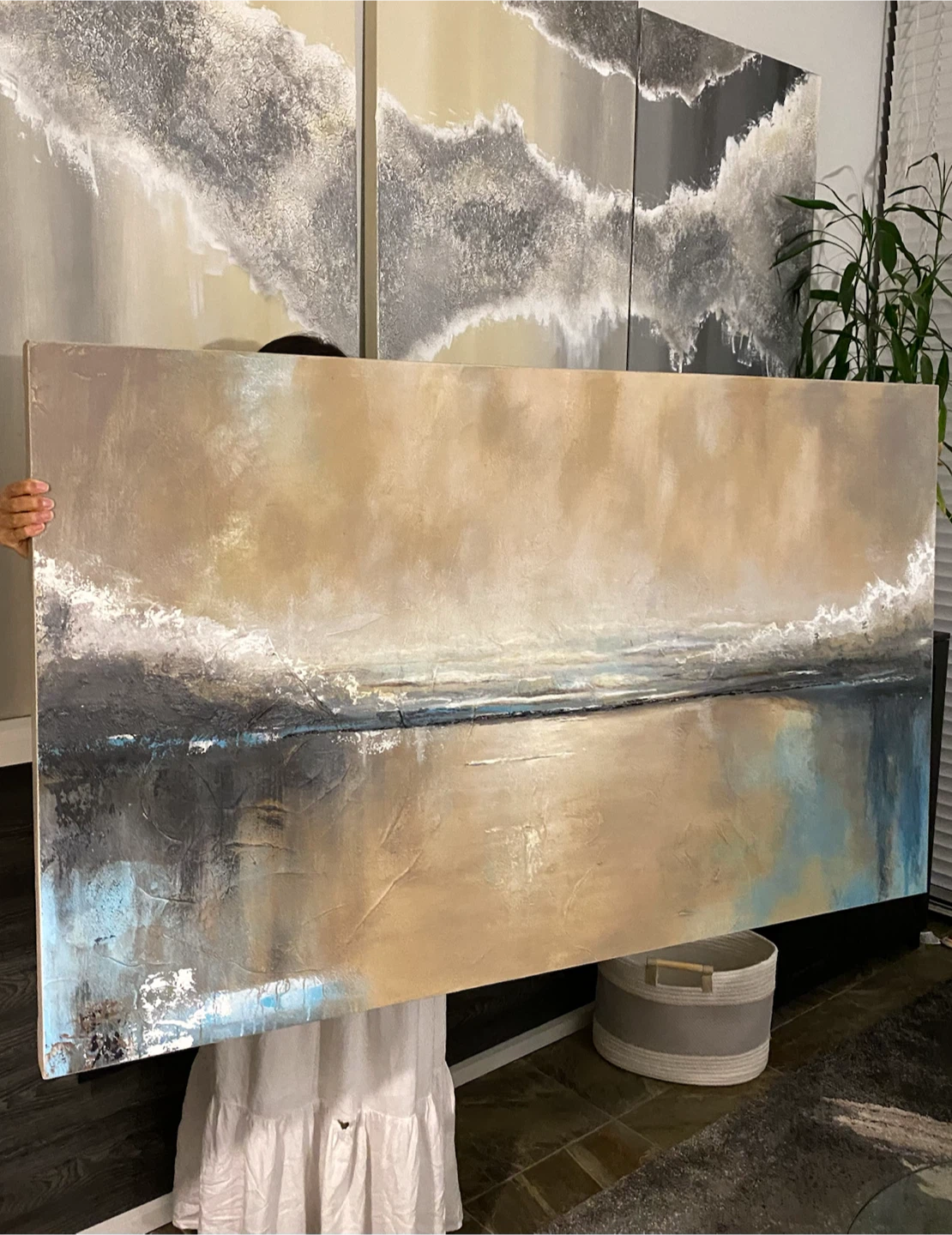 Large Original Textured Landscape Painting - photo 3