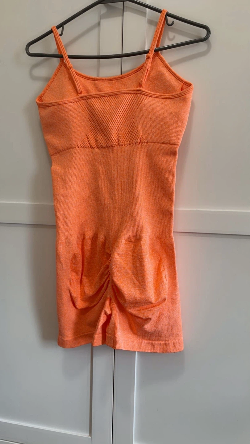 Orange Workout Romper - photo 2