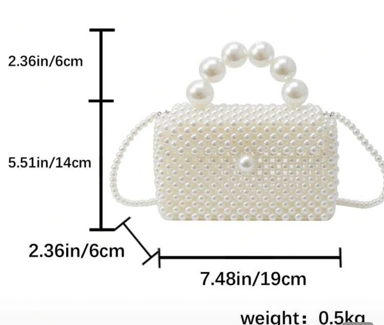 Luxury Pearl Beaded Handbag handmade - photo 4