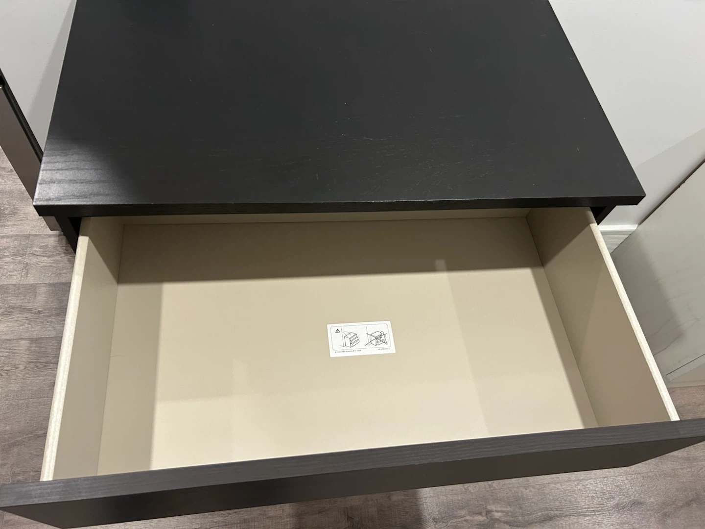 IKEA 4 drawer dresser black brown - photo 2