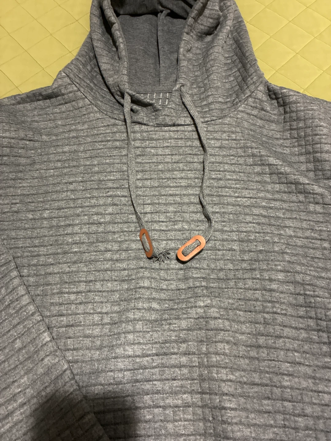 CK Quilted Gray Hoodie Size L - photo 3