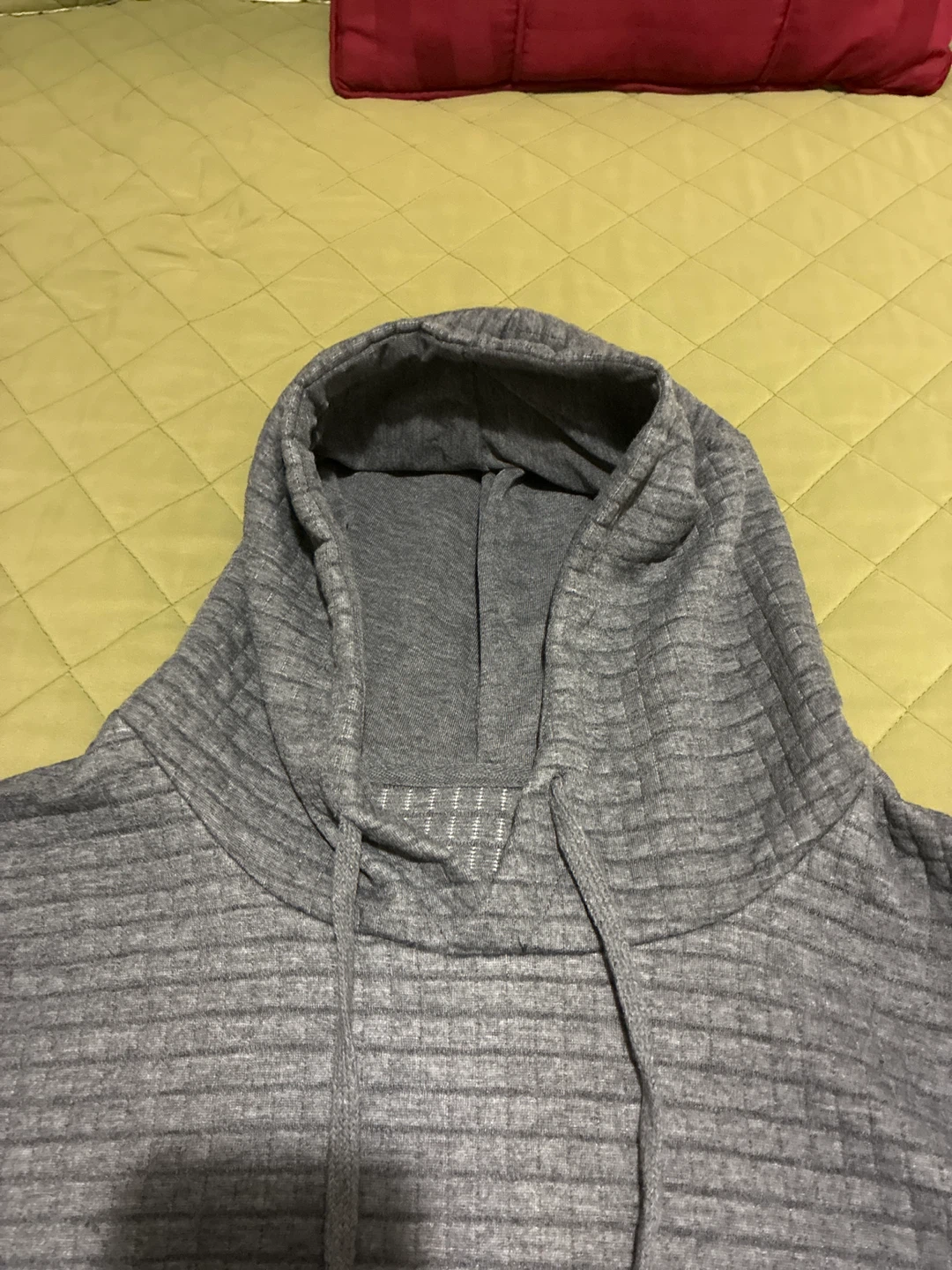 CK Quilted Gray Hoodie Size L - photo 4