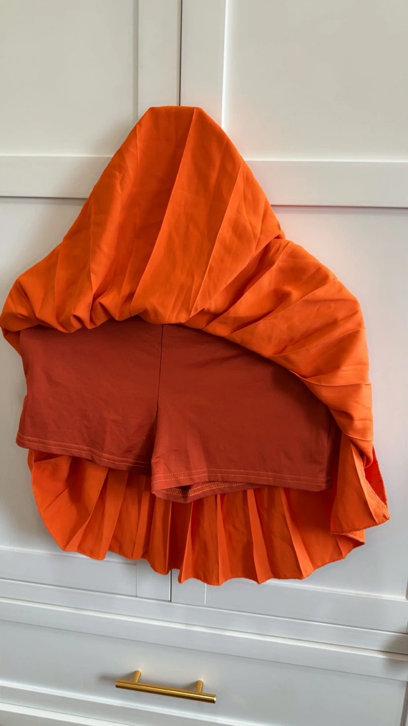 Bright Orange Pleated Skort - photo 2