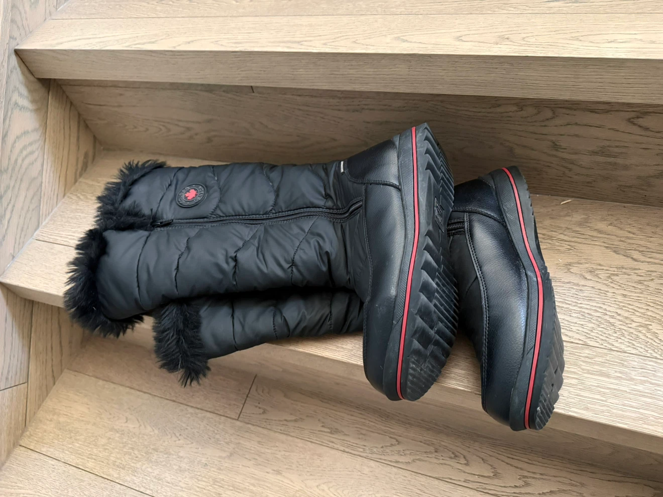Cougar Canada Black Waterproof Winter Boots