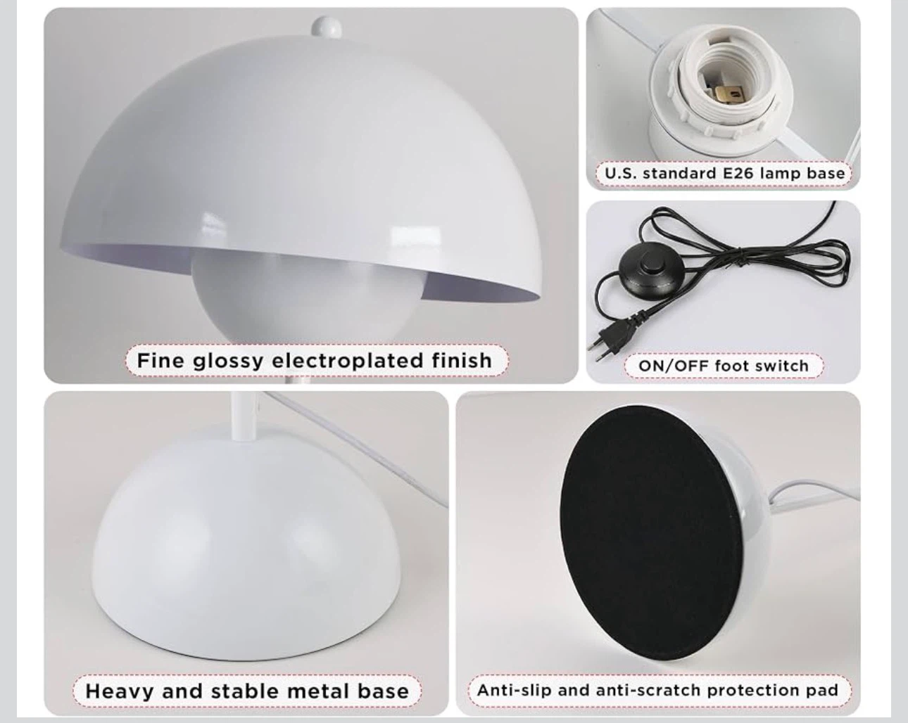 New White Metal Floor Lamp - photo 4