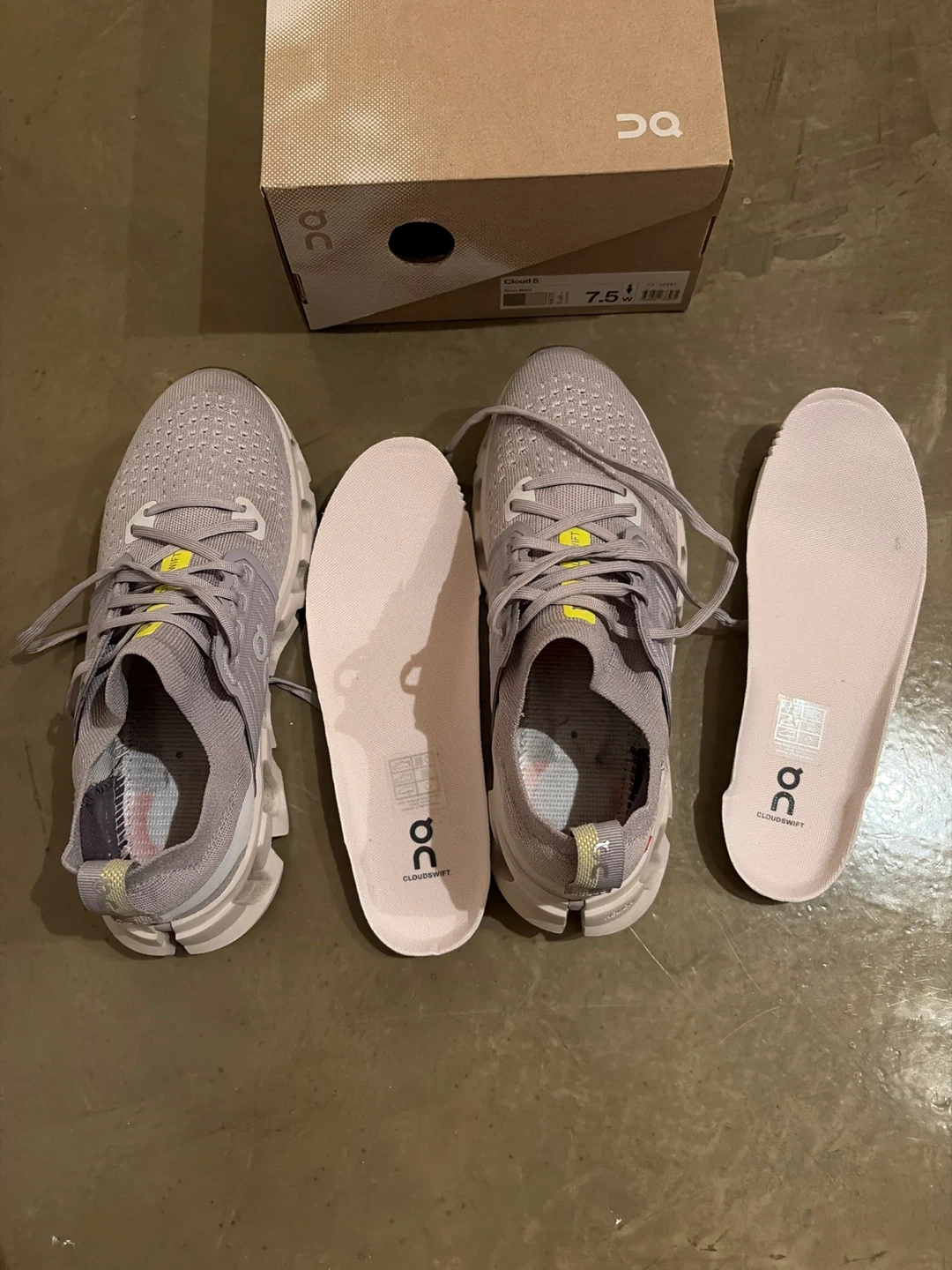 On Cloud 5 Women's Running Shoes - Zinc/Shell Size 7.5 - photo 4