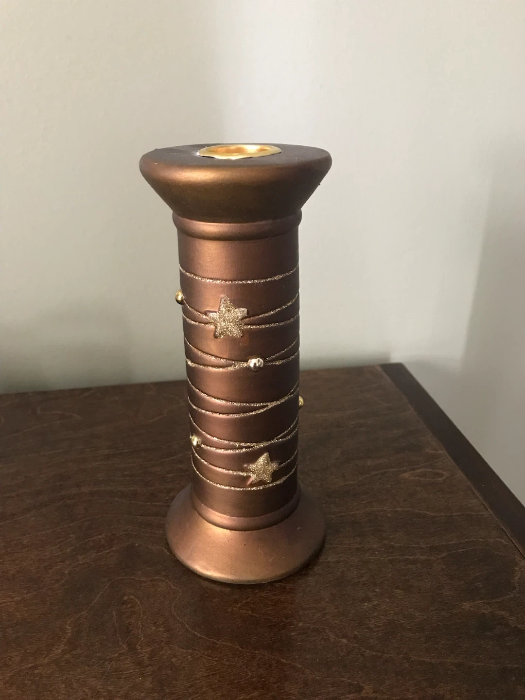 Bronze Star Candle Holder