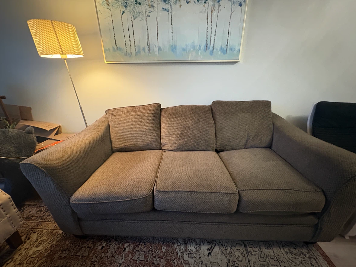Bricks-Three-seater fabric sofa