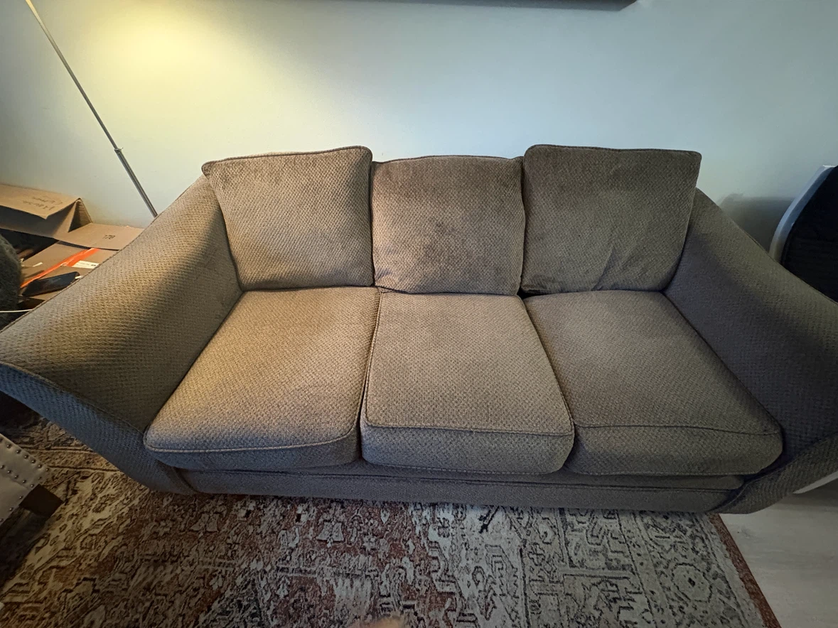 Bricks-Three-seater fabric sofa - photo 2