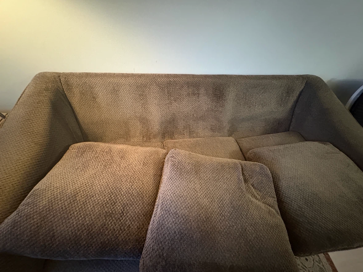 Bricks-Three-seater fabric sofa - photo 3
