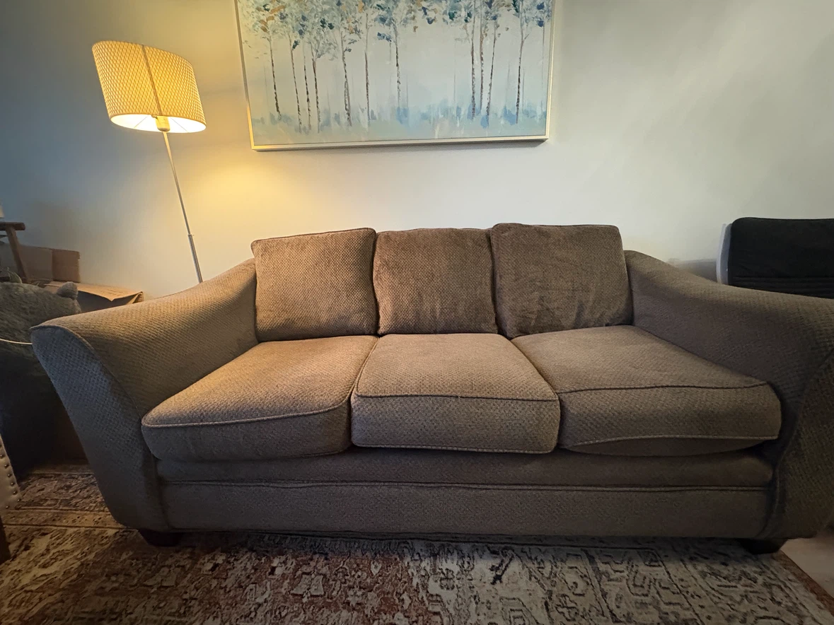 Bricks-Three-seater fabric sofa - photo 4