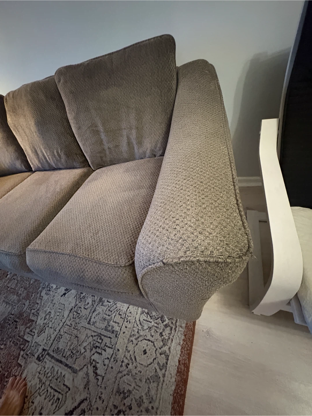 Bricks-Three-seater fabric sofa - photo 5