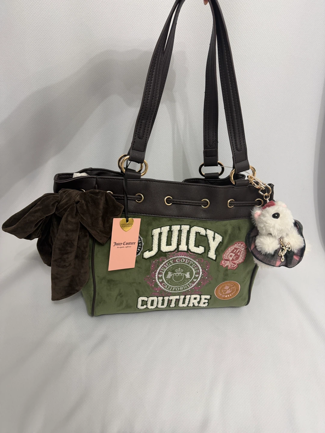 Juicy Couture Green Daydreamer Tote Bag