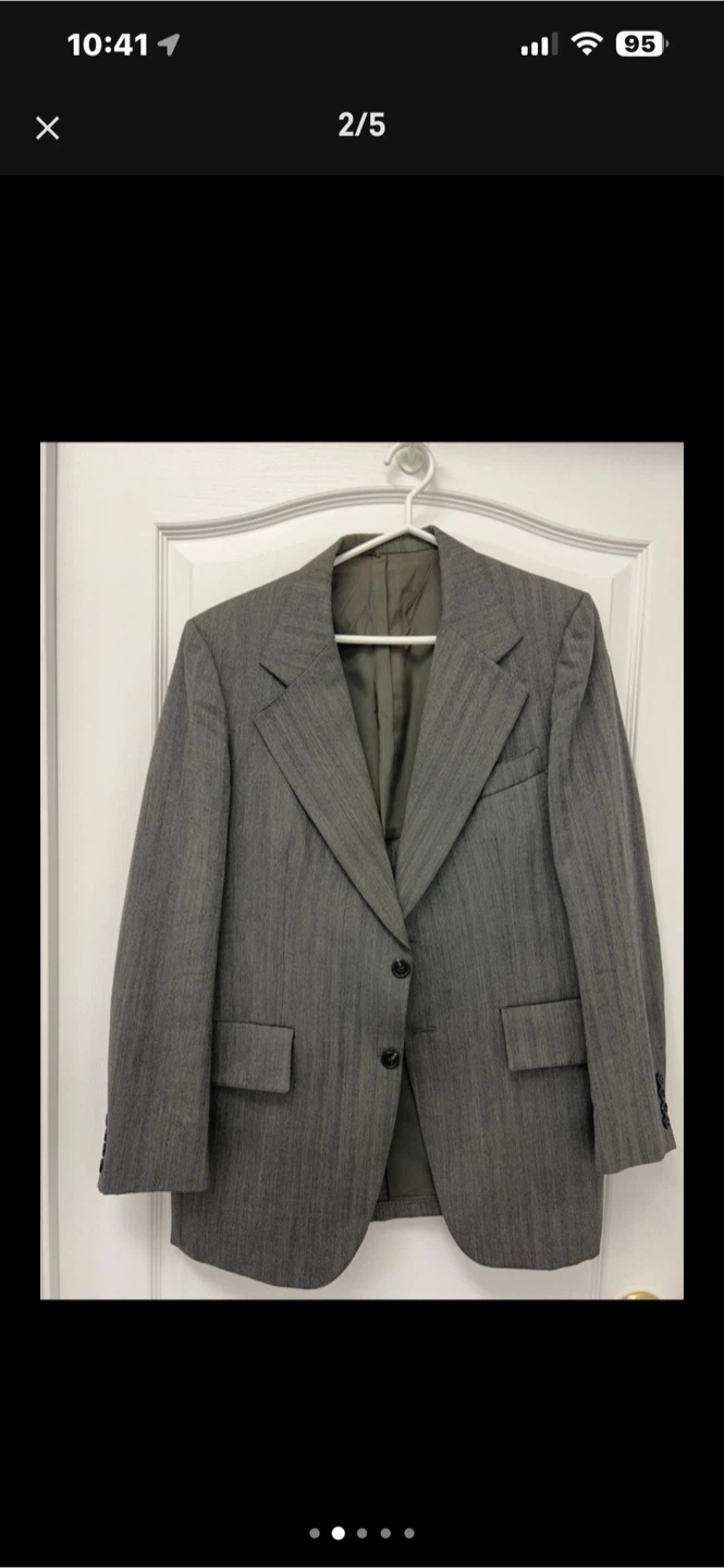 Harry Rosen Grey Herringbone Blazer - photo 3