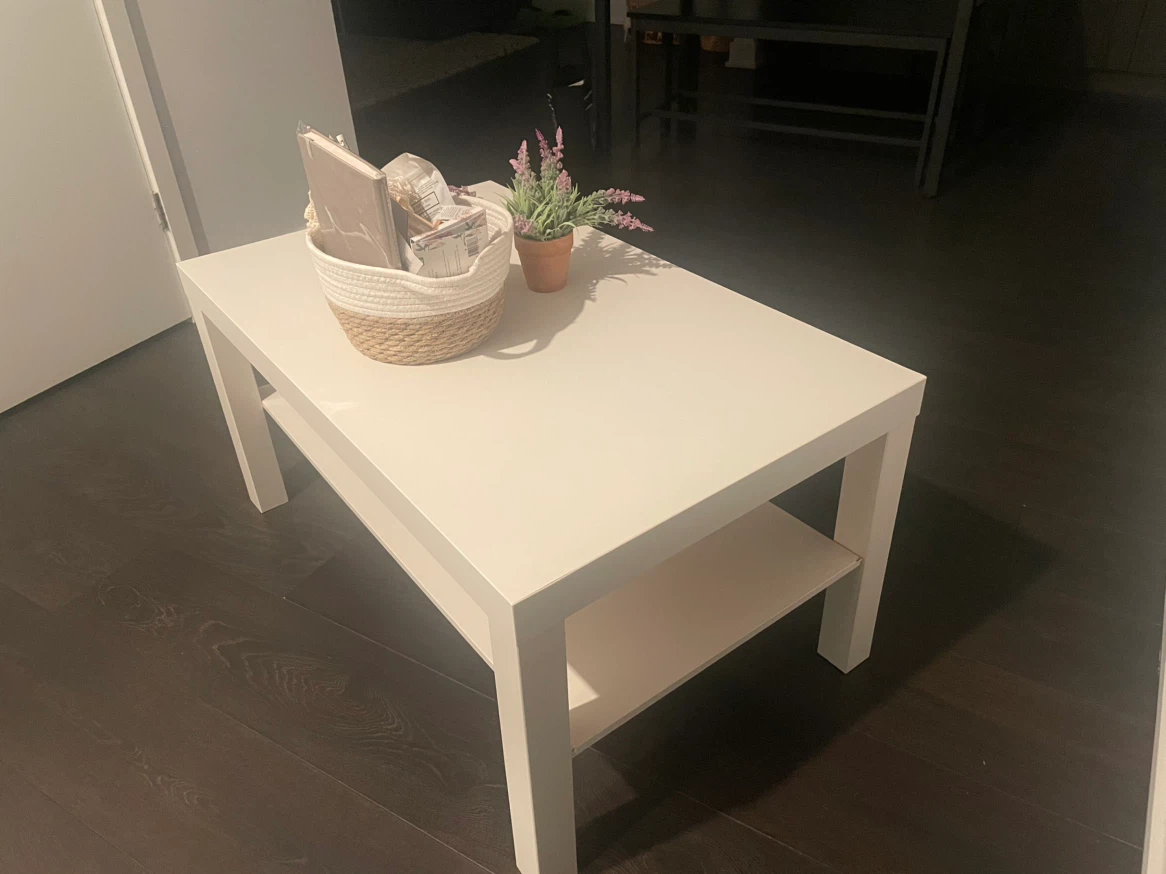 White IKEA Coffee Table - photo 2