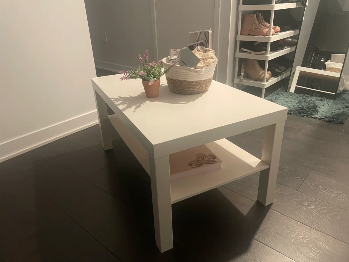 White IKEA Coffee Table - photo 3