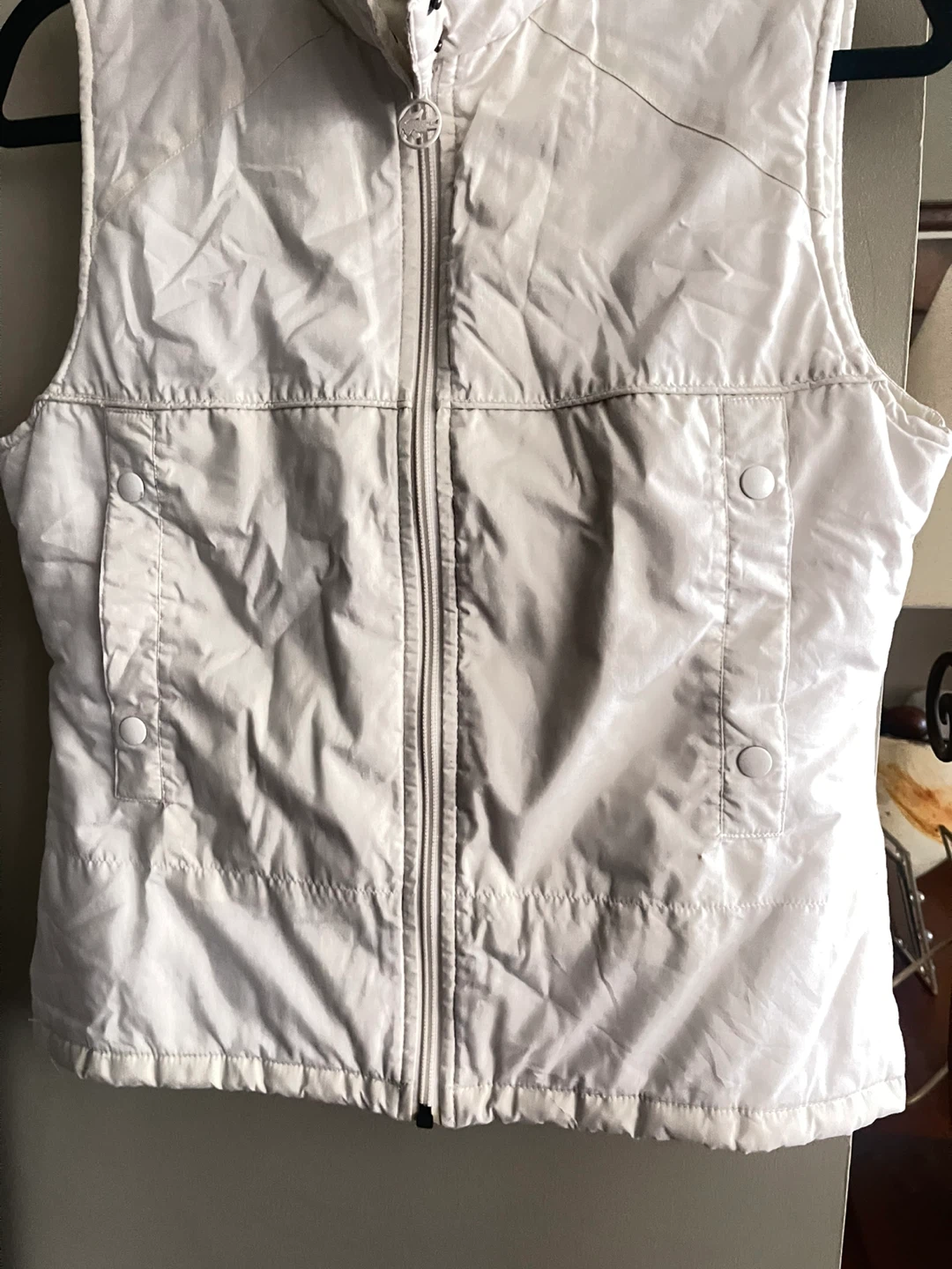 Lacoste White Puffer Vest Size small - photo 4