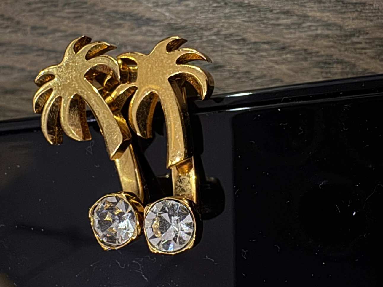 Authentic Palm Angels Strass Palm Earrings - photo 2