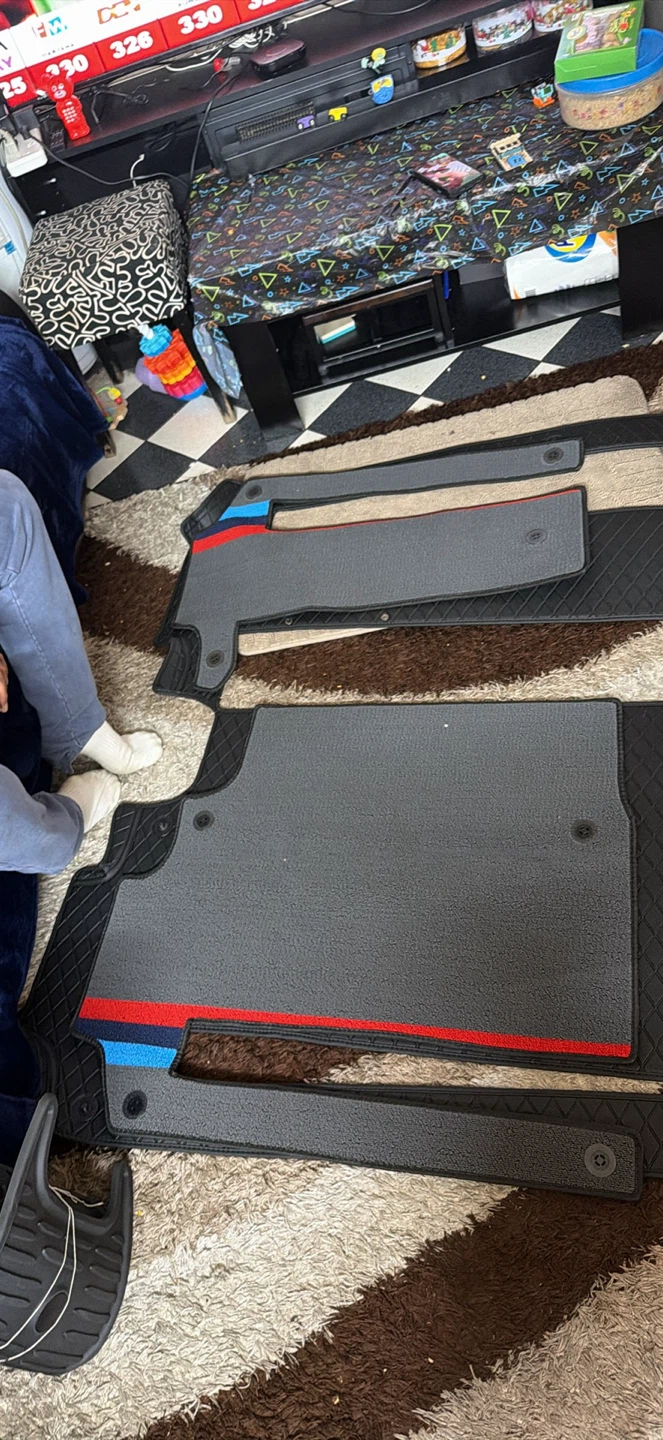 One day use Sienna car mats BMW M Sport style  Floor Mats Set