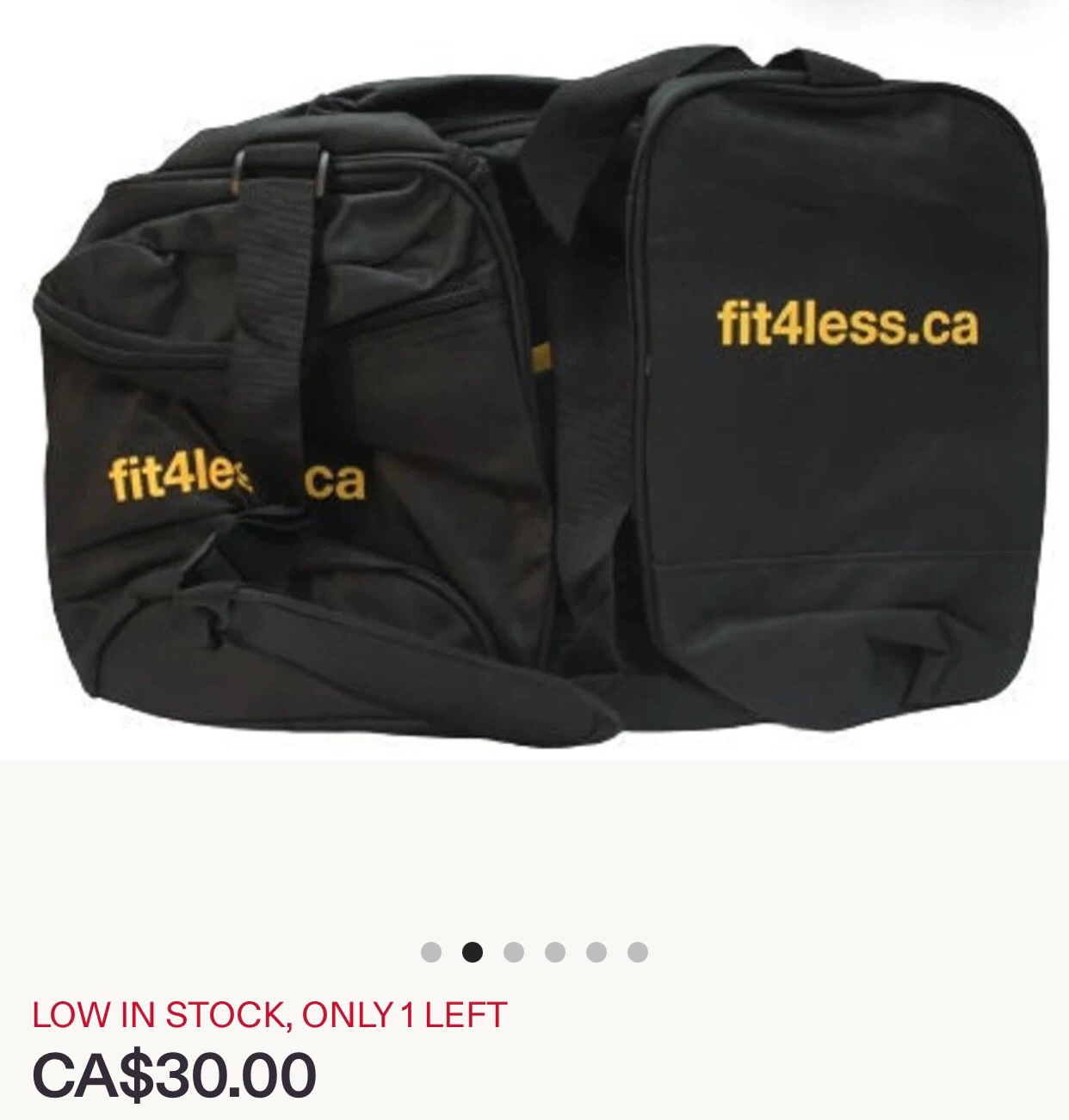 New Fit4Less Black Duffel Bag - photo 2