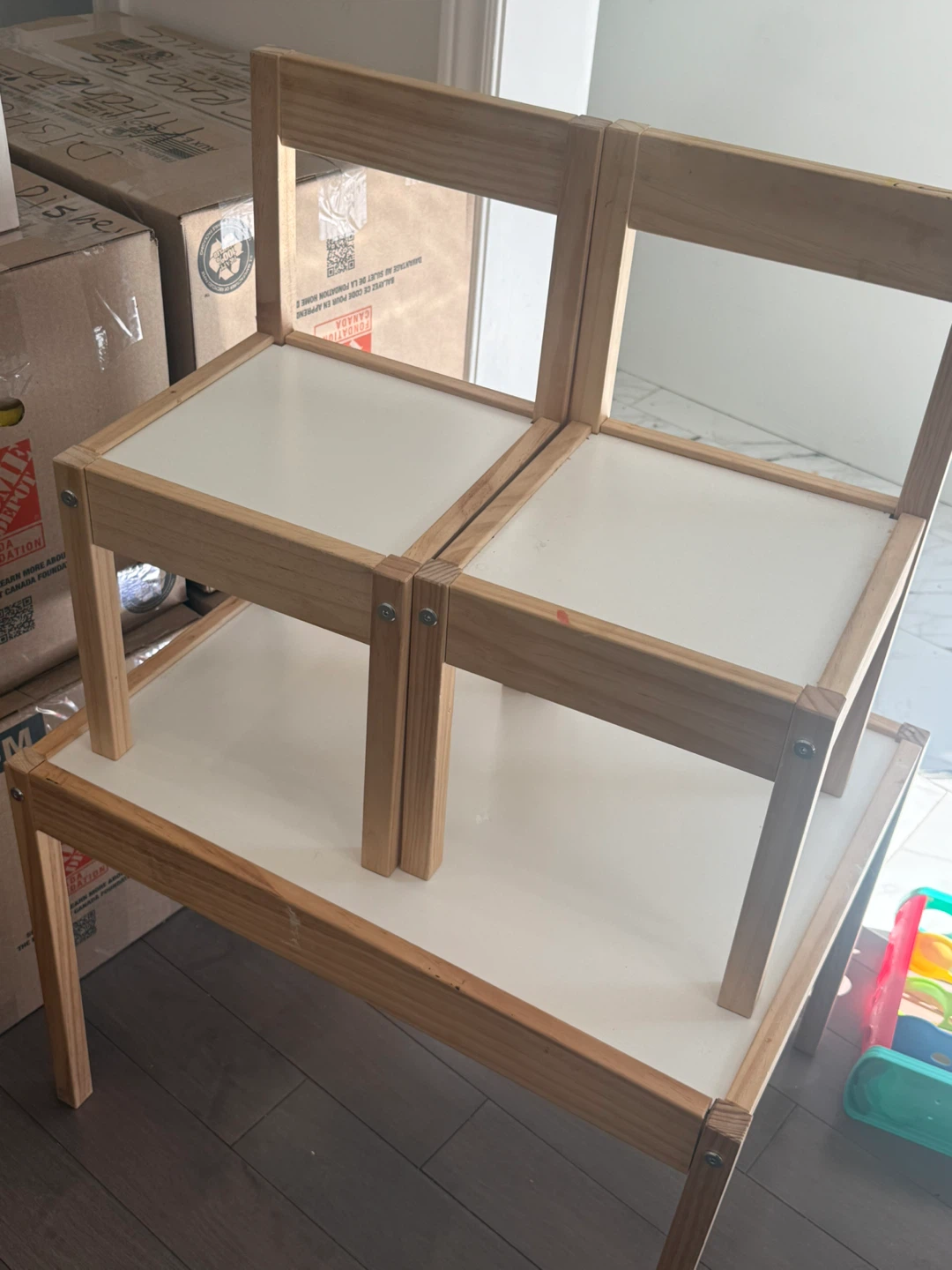IKEA Children's Table and Two Chairs - photo 2