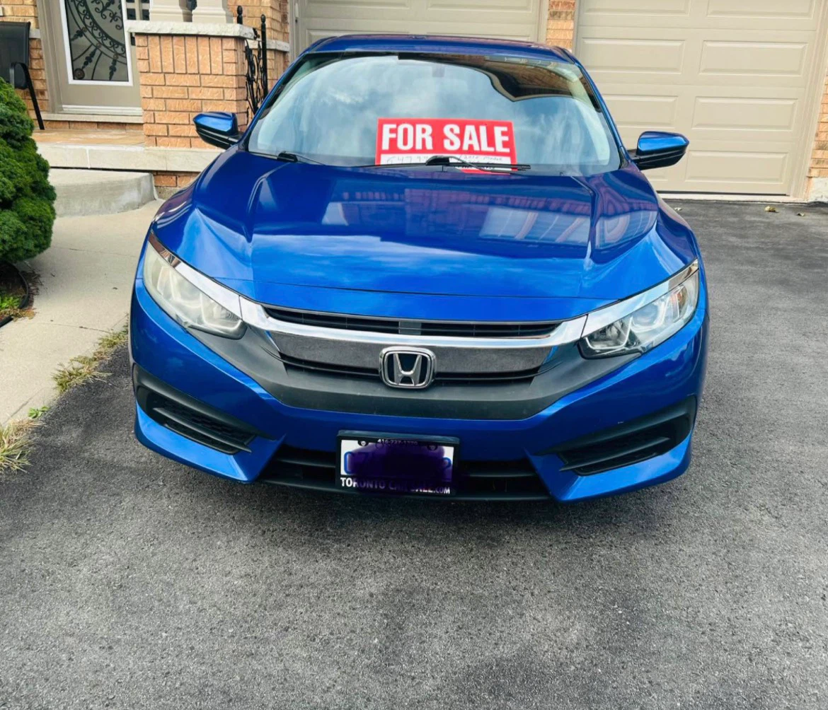 Blue Honda Civic 2016
