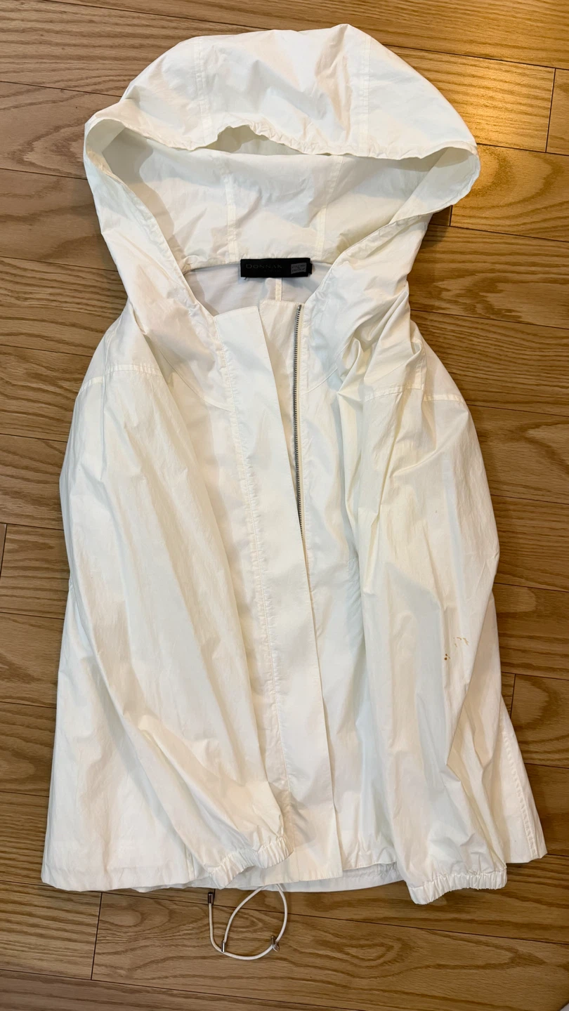 Donna Karan New York White Hooded Jacket - photo 3