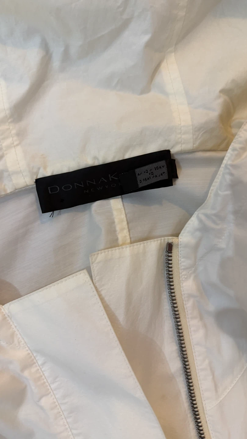 Donna Karan New York White Hooded Jacket - photo 4