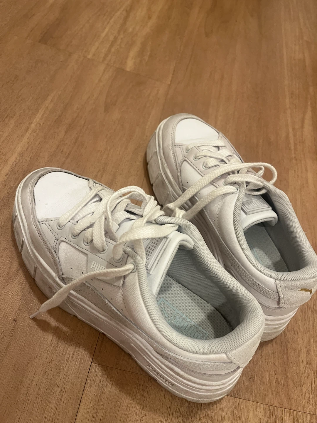 Puma White Platform Sneakers