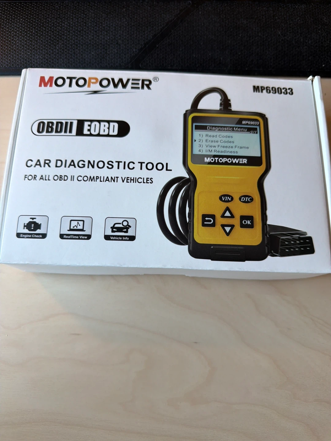 MOTOPOWER MP69033 OBDII EOBD Car Diagnostic Tool